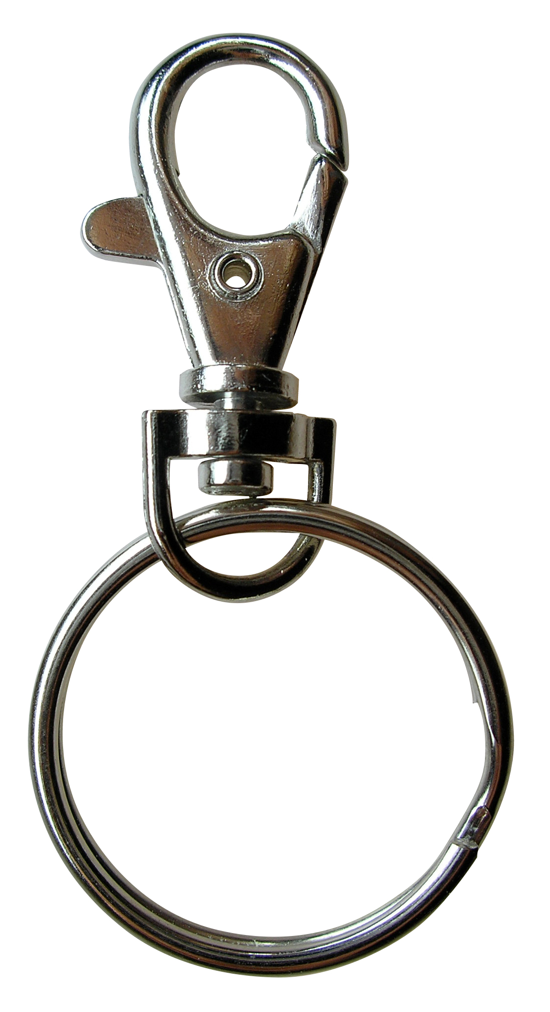 Minikarabiner als Schlüsselanhänger mit Schlüsselring