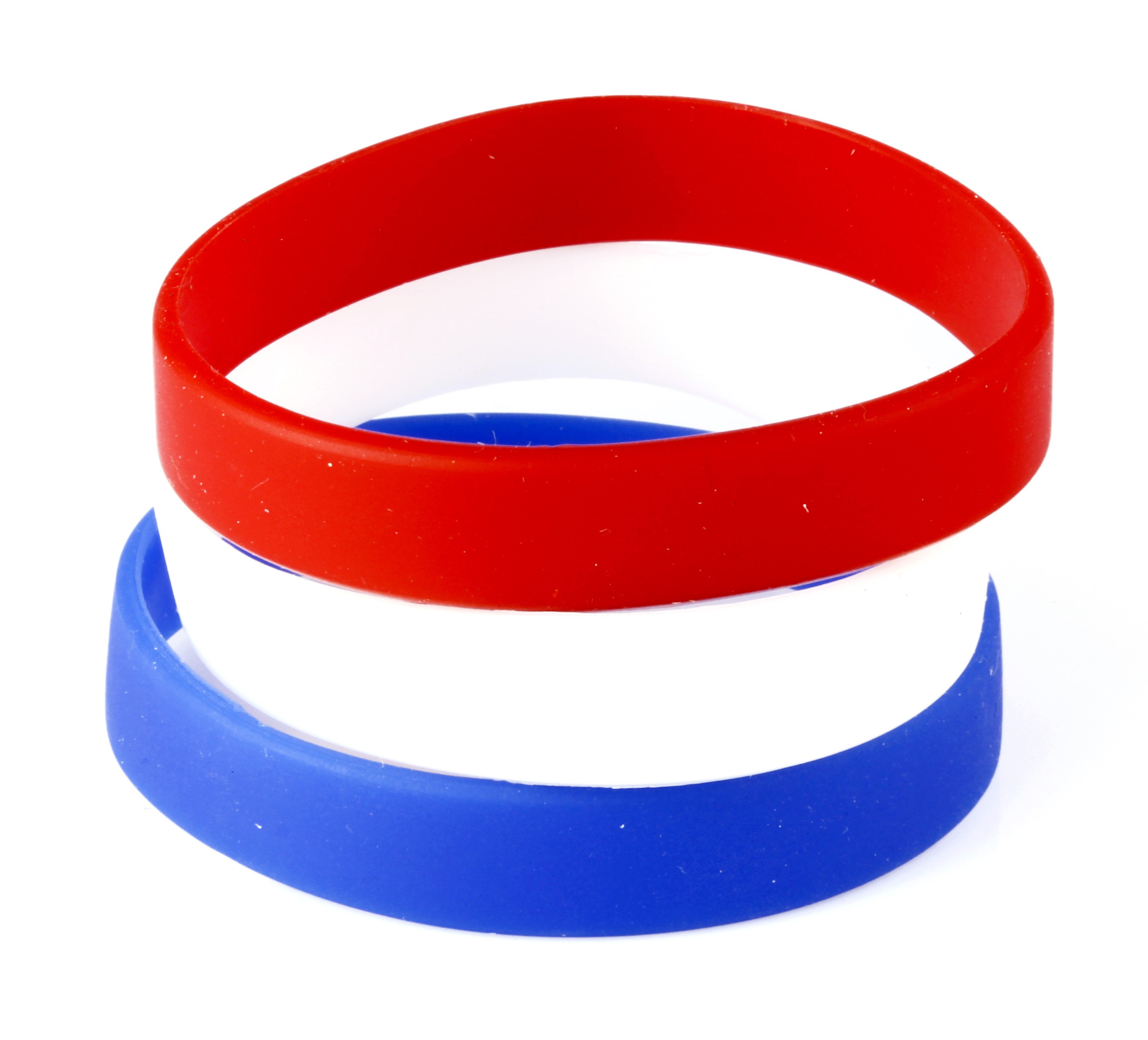 Fanarmbänder Set mit Silikonarmbändern in verschiedenen Flaggen Nationalfarben, zeigt, zu wem Ihr helft.